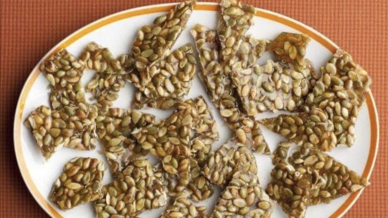 Alton Brown pumpkin seed brittle