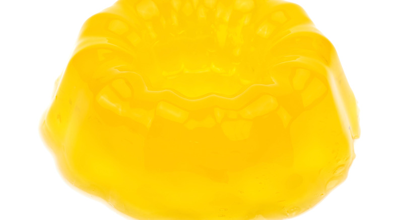 Molded yellow Jell-O