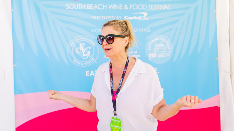 Amanda Freitag speaking at South Beach Wine & Food Festival