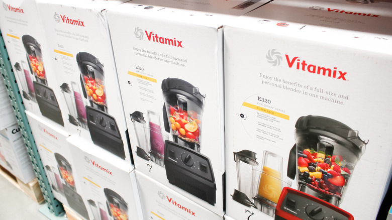 Boxes of Vitamix blenders