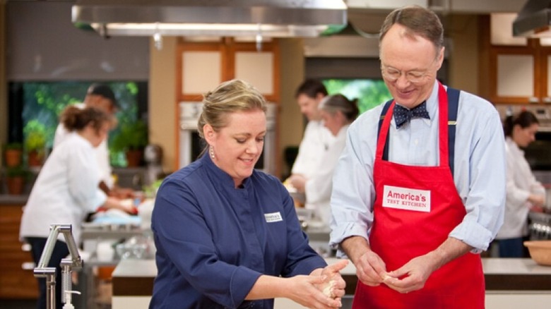 Julia Collin Davison as a test cook