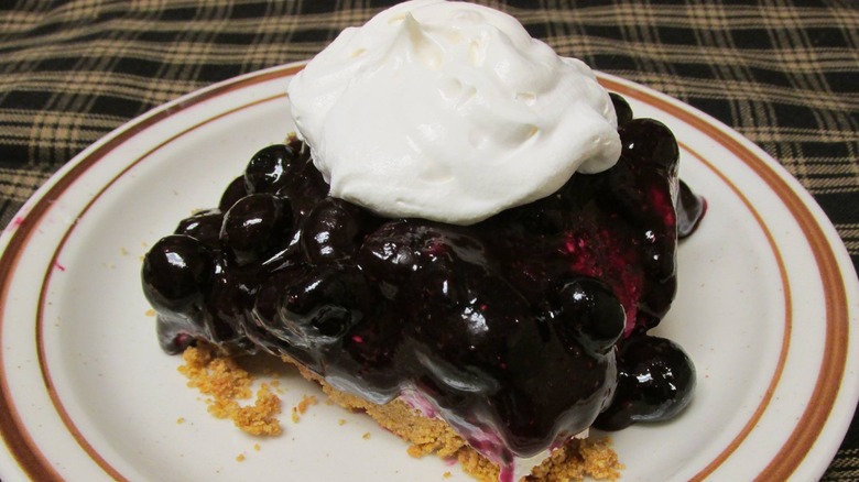 Blueberry pie slice