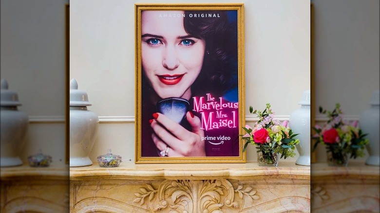 A Marvelous Mrs. Maisel poster in the Plaza Hotel