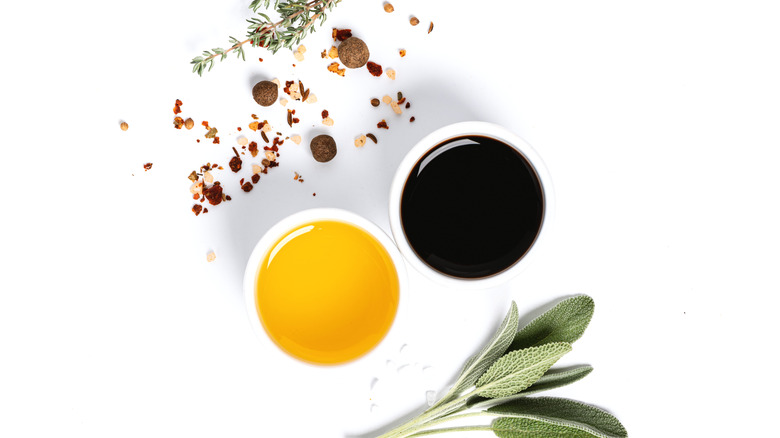 olive oil and balsamic vinegar 