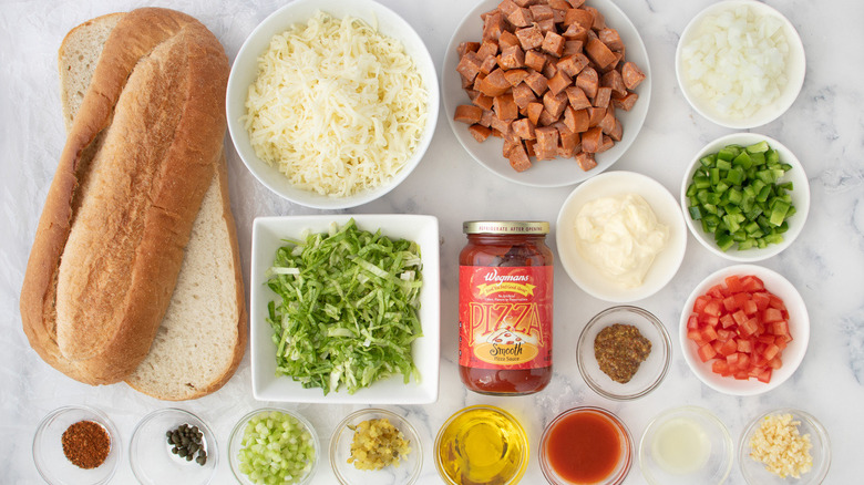 French bread and sandwich toppings