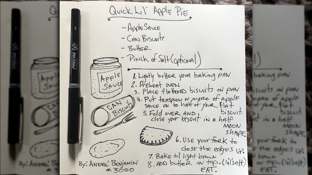 André 3000's apple pie recipe