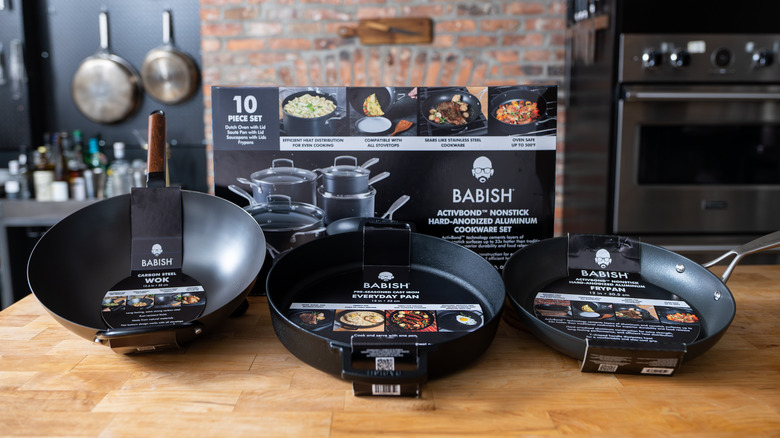 Babish cookware line in studio 