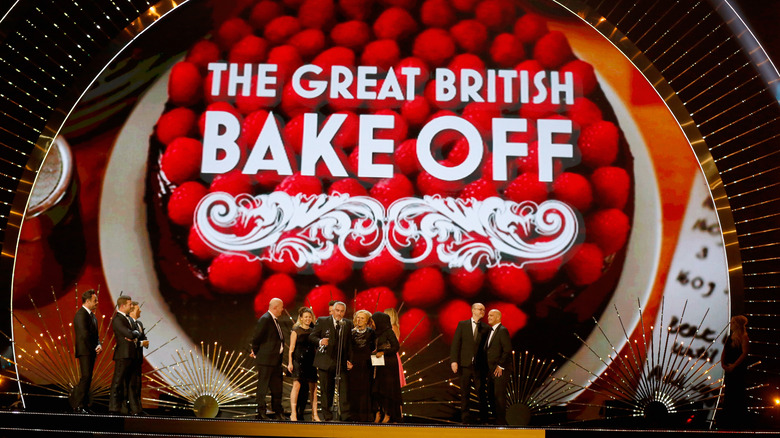 Great british bake off cast on stage