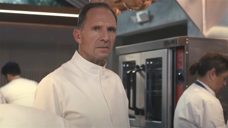 Ralph Fiennes in chefs' whites