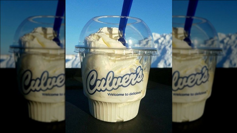 Cup of Culver's vanilla custard