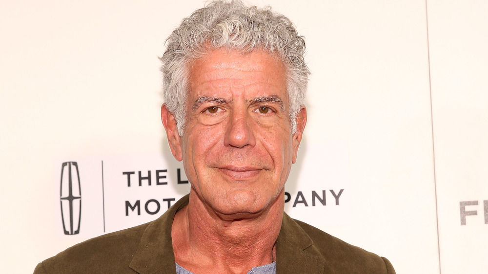 Anthony Bourdain smiling