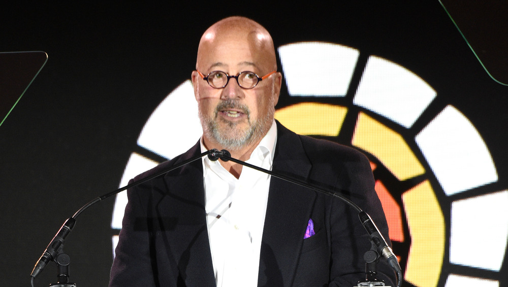 Andrew Zimmern on stage