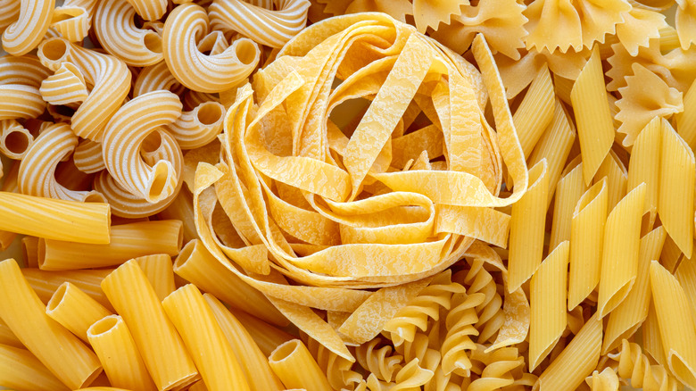 Various Italian pastas