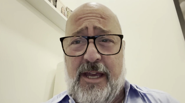 Screenshot of Andrew Zimmern from Substack