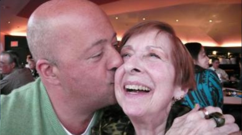 Andrew Zimmern with his late mother Caren