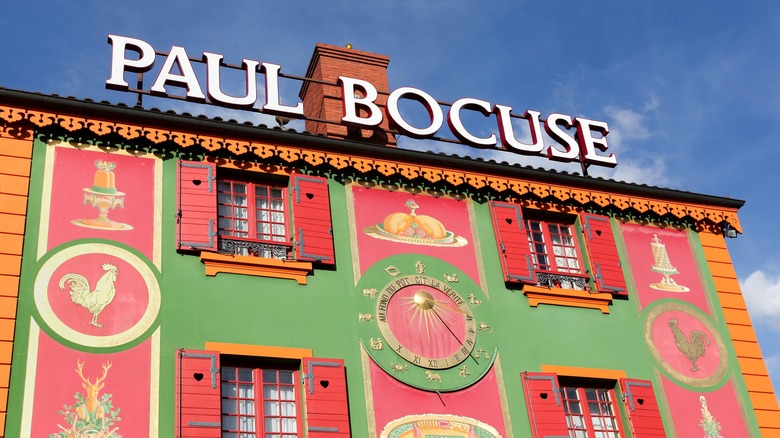 Exterior of the restaurant Paul Bocuse in France