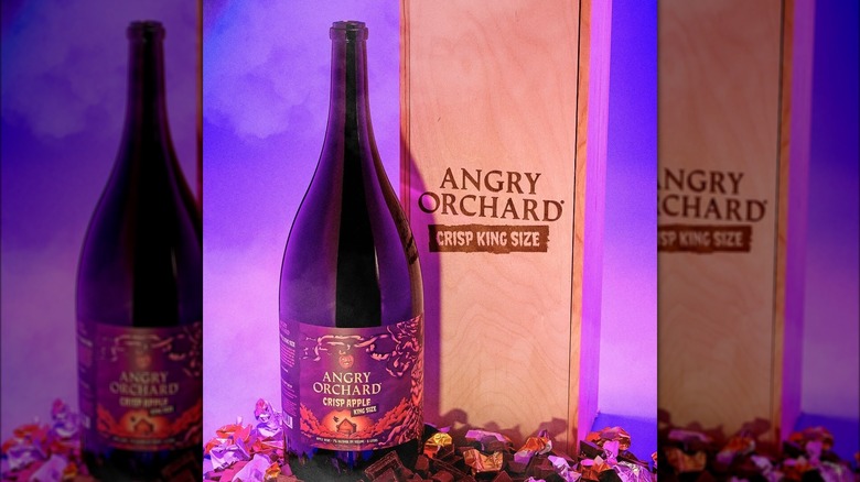 Angry Orchard giant bottle with box