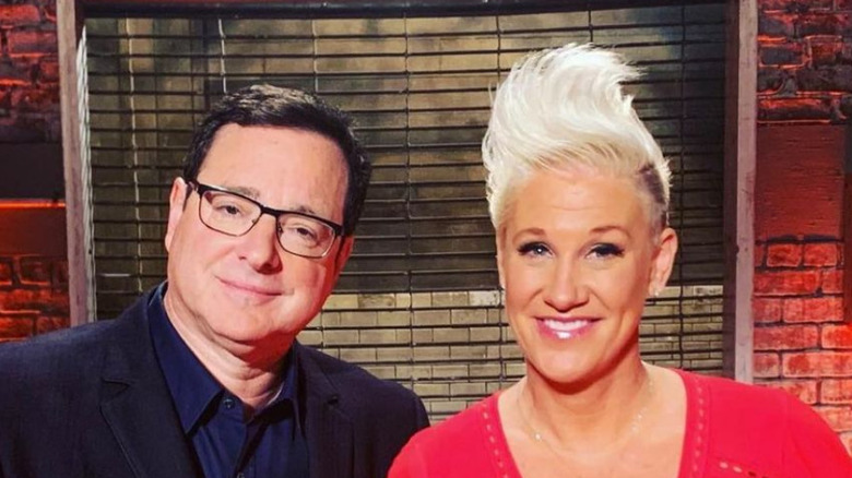 Bob Saget and Anne Burrell