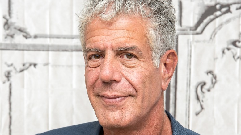 Anthony Bourdain smiling