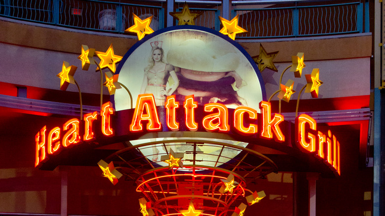 Heart Attack Grill signage