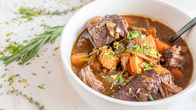 bowl of boeuf bourguignon