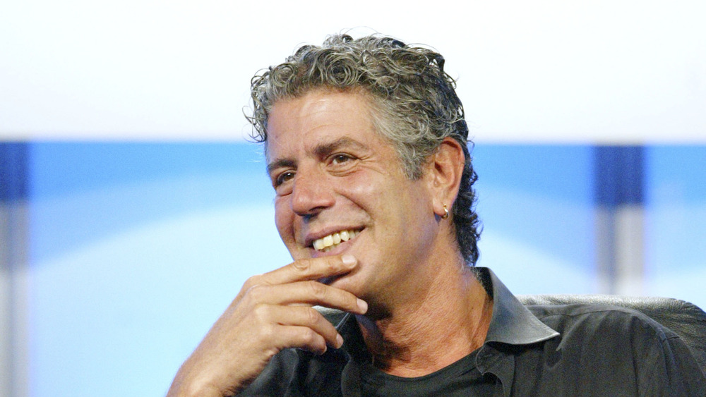 Anthony Bourdain smiling