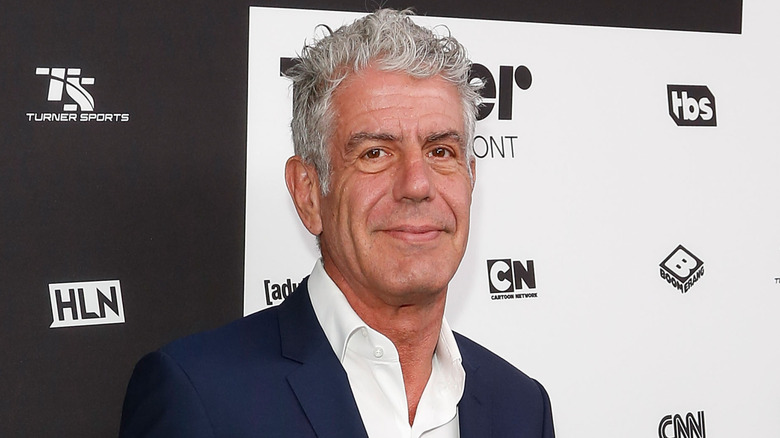 Anthony Bourdain at event