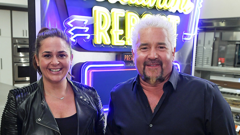 Antonia Lofaso and Guy Fieri hosting Restaurant Reboot