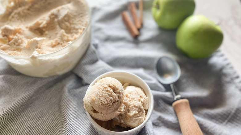 ice cream on counter 