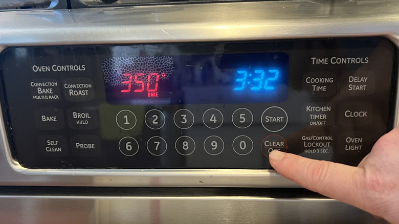 Oven preheat setting display