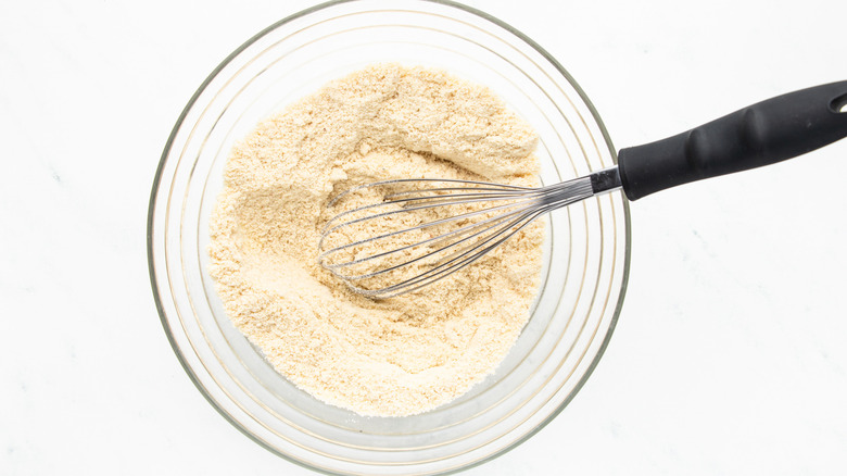 flour mixture whisked in bowl