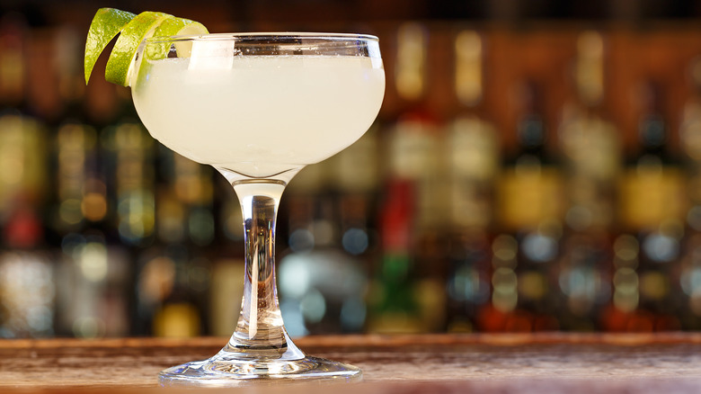 A classic daiquiri cocktail