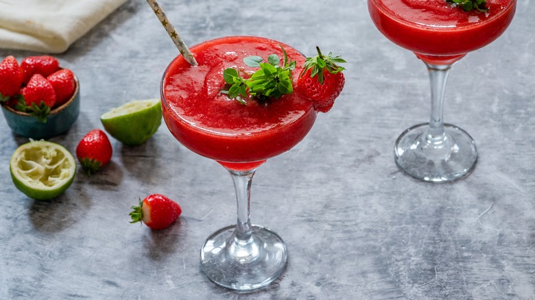 a frozen strawberrie daiquiri