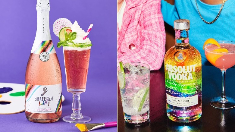 Barefoot rose and Absolut Vodka Pride Month photos