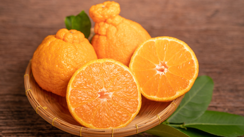 Sumo oranges in a bowl