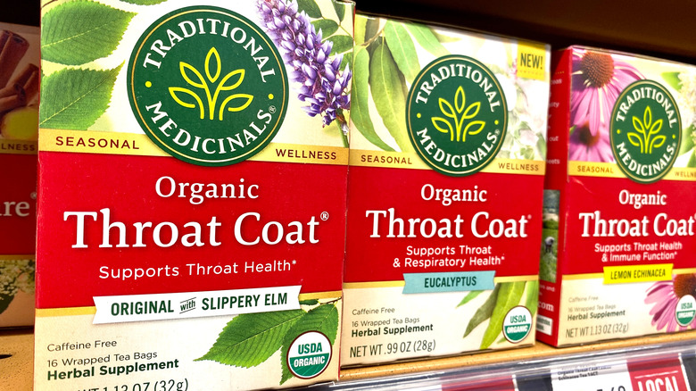 Throat coat tea by Traditional Medicinals