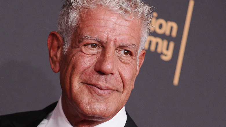 Anthony Bourdain smiling