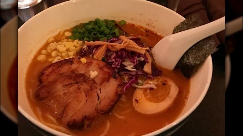 Dishes at Anju Noodle Bar in Kittery