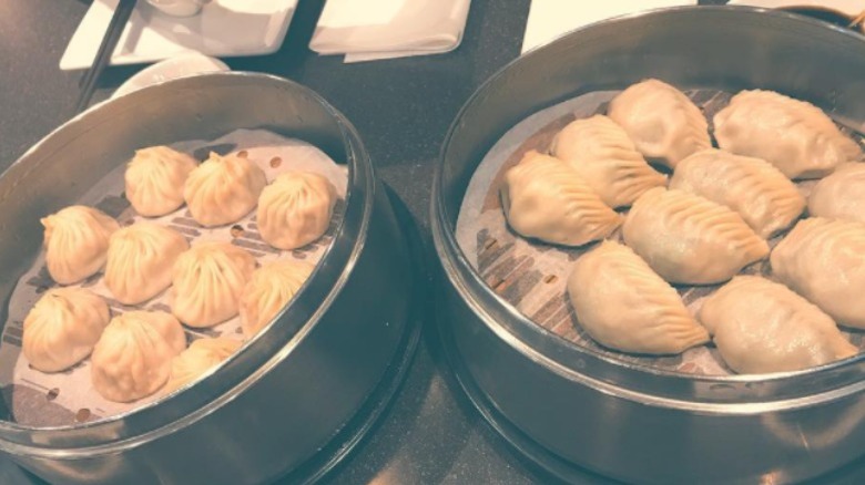 dishes from Hong's Chinese Dumplings in Burlington