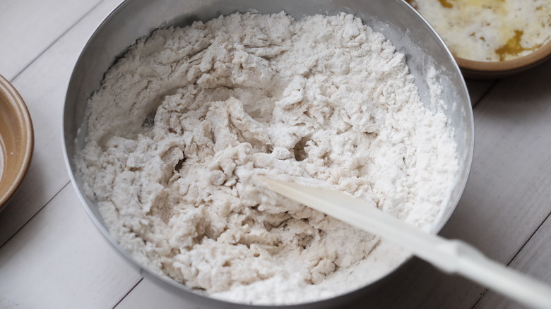 elephant ears dough in bowl