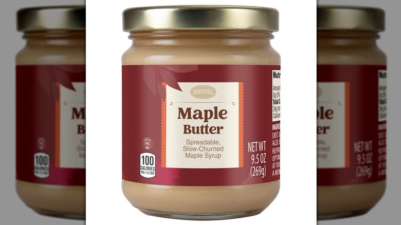 Jar of maple butter