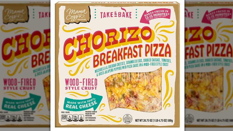 box of frozen breakfast pizza