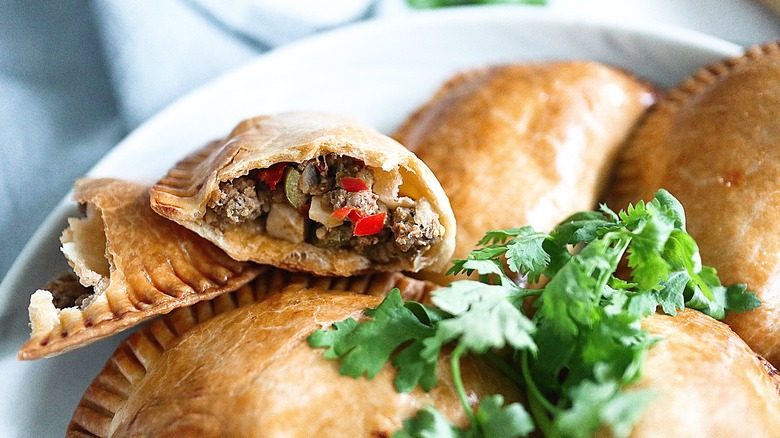 plate of empanadas