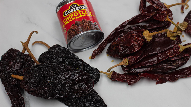 mole chile peppers