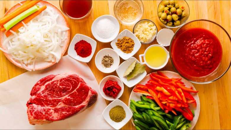 ingredients for ropa vieja