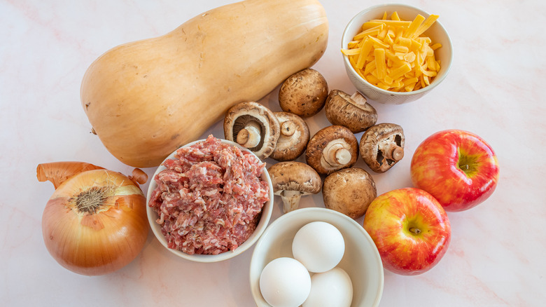 ingredients for Autumn hash