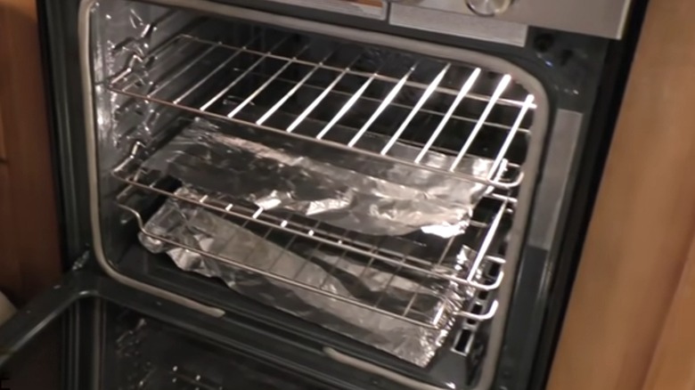 aluminum foil in conventional oven