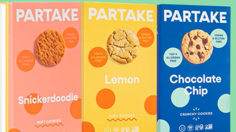 Three types of Partake  brand cookies