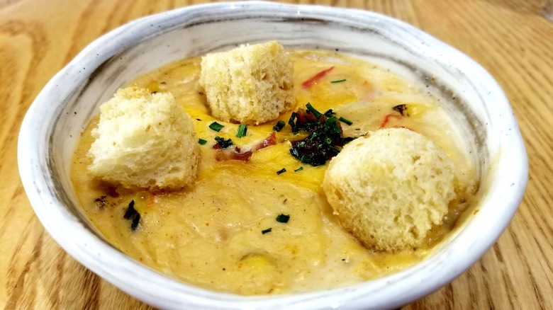 bowl of corn chowder