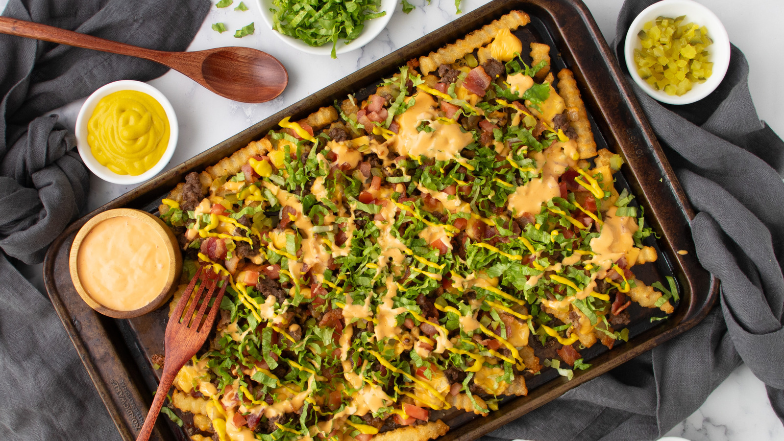 Bacon Cheeseburger Loaded Fries Recipe